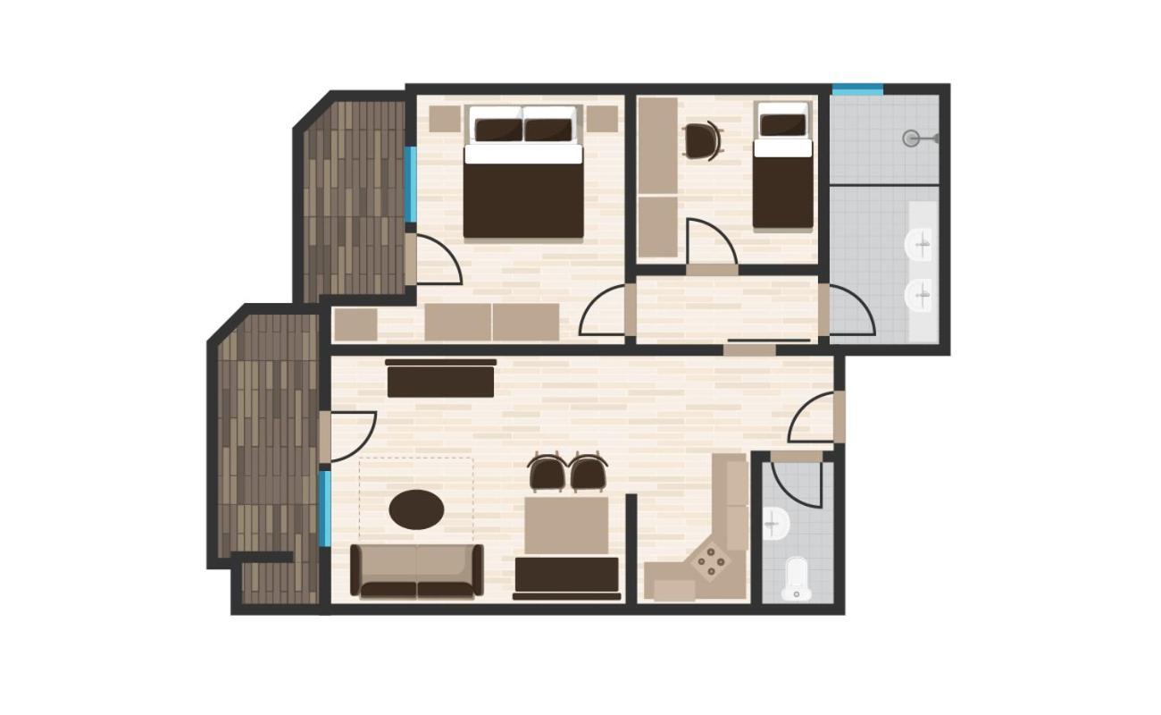 Hotel Alpenstueble Appartements Mittelberg Eksteriør bilde